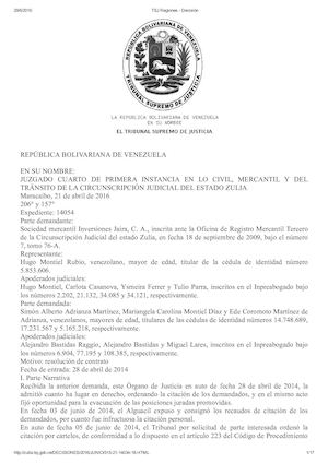 Tsj Regiones Decisión