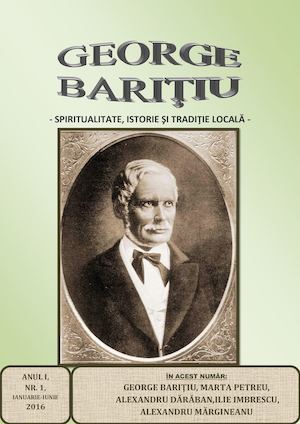 George Bariţiu, nr. 1 (ianuarie-iunie), 2016