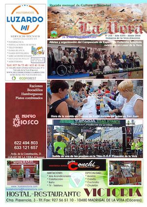 REVISTA LA VERA Nº 216 - JUNIO 2016