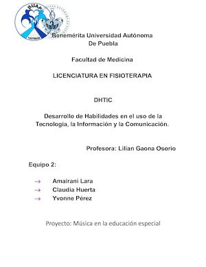 Musicoterapia en la educación (Ensayo Final)