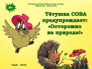 Тетушка Сова предупреждает! Осторожно на природе!