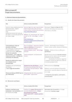 Cdi Collège Arsac Bilan Prospectif 20160630