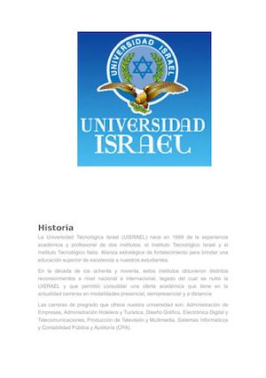 UNIVERSIDAD ISRAEL
