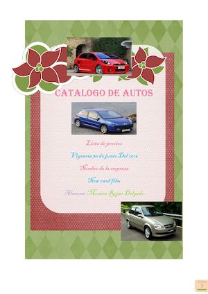 Catalogo De Autos