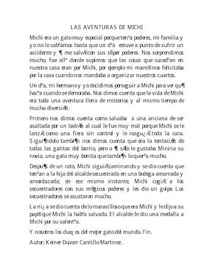 Las Aventuras De Michi