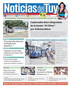 Noticias Del Tuy Edición Impresa 1 De Julio