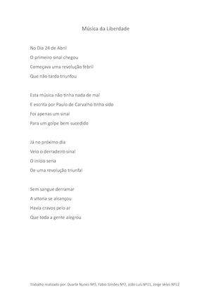 Música Da Liberdade