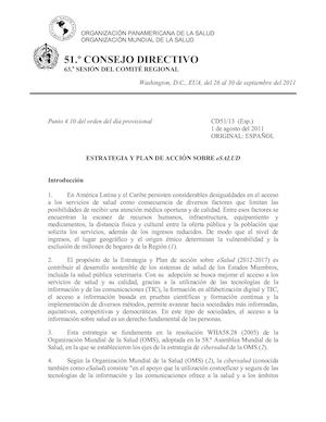 Estrategias E Salud Ops
