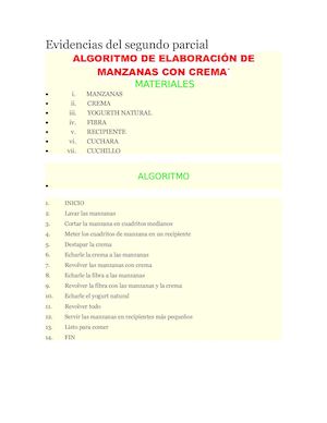 Evidencias Del Segundo Parcial