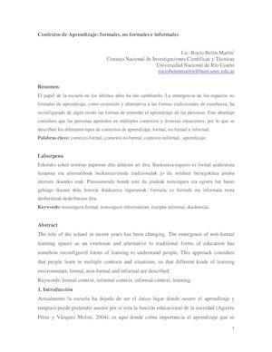 Contextos de aprendizaje