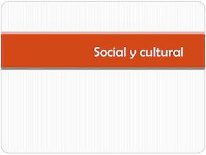 Social Y Cultural