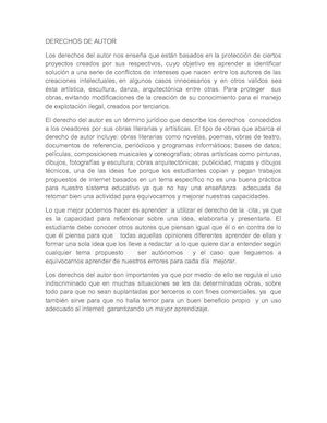 Derechos De Autor