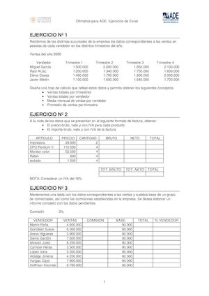 Recopilacion Ejercicios Excel De Internetejerciciosalumnosblogspotcom