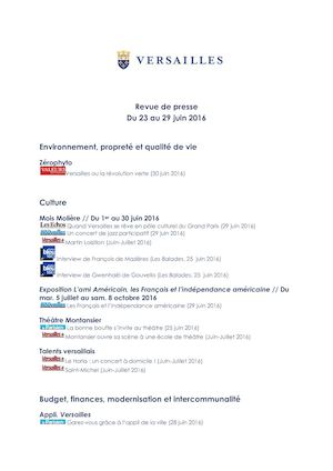 Rp Du 23 Au 29 Juin 2016