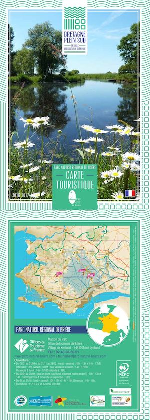 Parc naturel régional de Brière - Carte Touristique 2016 2017