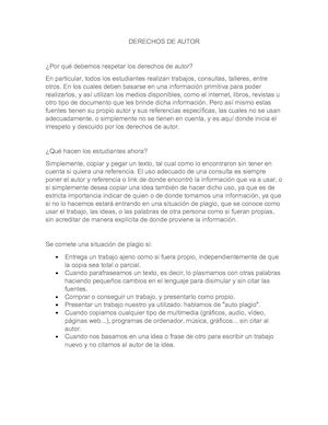 Derechos De Autor
