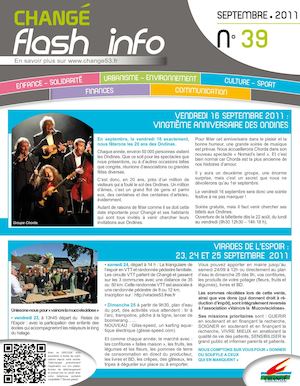 Flash info septembre 2011