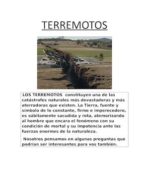 Trabajo Sobre Terremotos Alejandra Y Nahuel