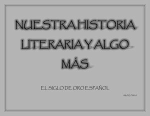 NUESTRA HISTORIA LITERARIA Y ALGO MAS