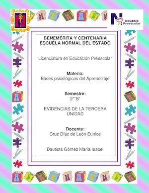 EVIDENCIAS DE LA TERCERA UNIDAD