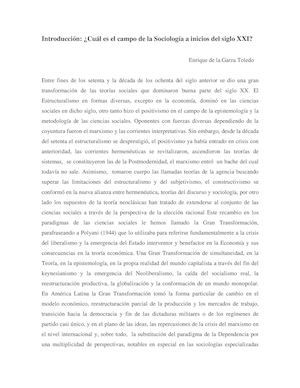 ¿Cuál Es El Campo De La Sociología A Inicios Del Siglo Xxi