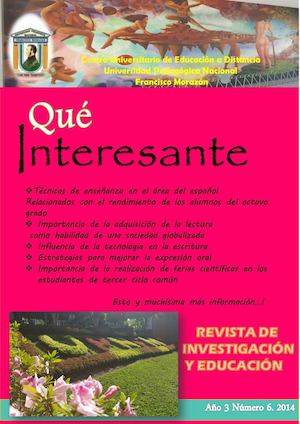 Qué Interesante. Año 3. Número 6. 2014 CUED UPNFM
