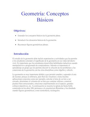 Geometría Basicos