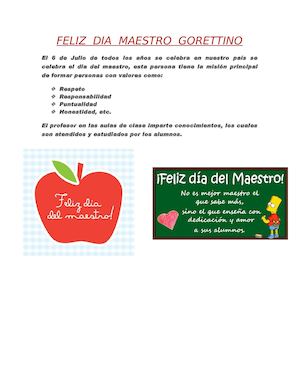 Afiche Del Dia Del Maestro por Andrea Mirella Soto Soto