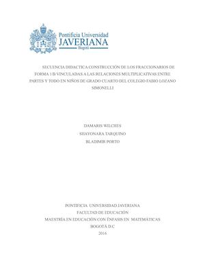 Secuencia Didáctica fracciones