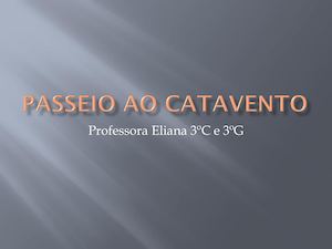 Passeio Ao Catavento
