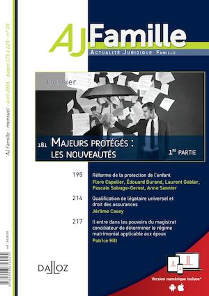 Majeurs protégés - AJ Famille