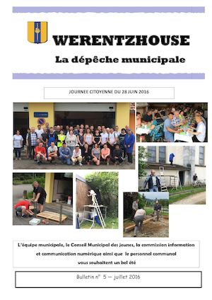 Werentzhouse - Dépêche Municipale 07/2016