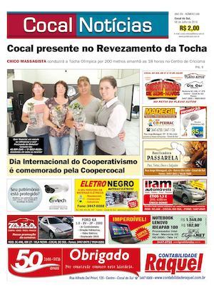 COCAL NOTÍCIAS 08-07-2016 www.portalcocal.com.br