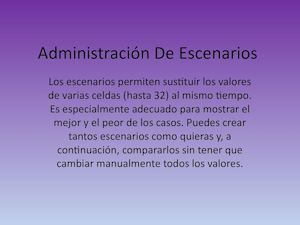 Administración De Escenarios