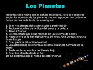 Preguntas Los Planetas