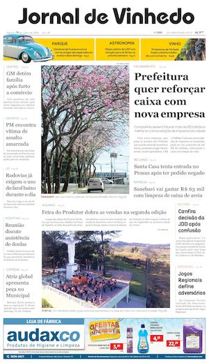 Jornal De Vinhedo Sabado 09 De Julho De 2016 Edic 1599 Ok
