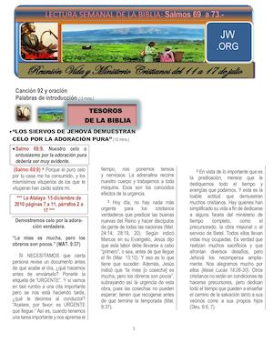 Referencias Vida Y Ministerio Cristianos Del 11 A 17 De Julio