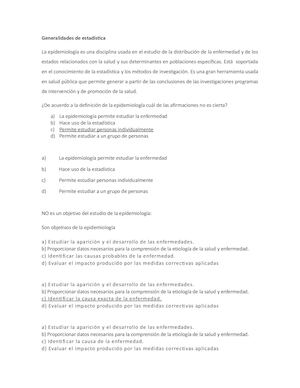 Preguntas Epidemiologia