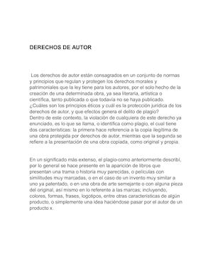 Derechos De Autor