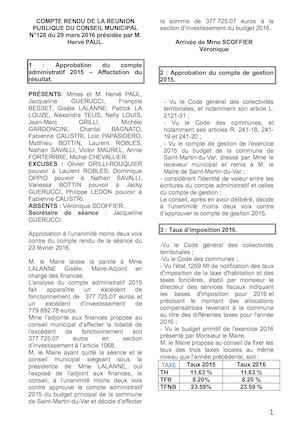 Conseil n° 128 du 29 mars 2016