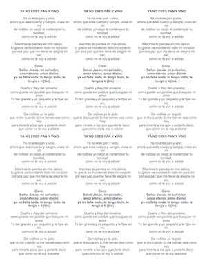 Ya No Eres Pan Y Vino