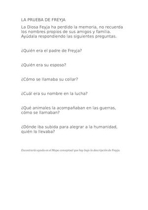 Prueba De Freyja