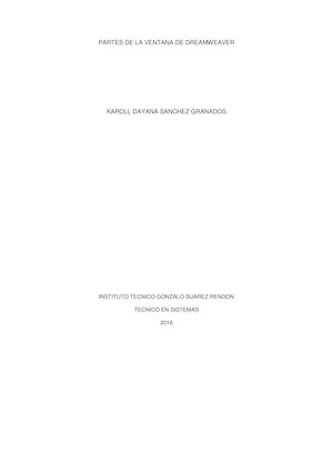 Partes De La Ventana De Dreamweaver