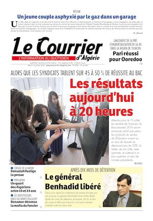 Le Courrier D'Algérie Du Mardi 12 Juillet 2016