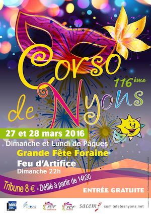 PROGRAMME CORSO NYONS 2016