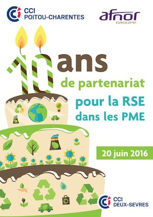 Les CCI Poitou-Charentes et l'AFNOR souffent 10 ans de partenariat