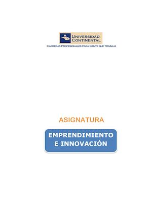 Texto De Emprendimiento E Innovación Unidad I