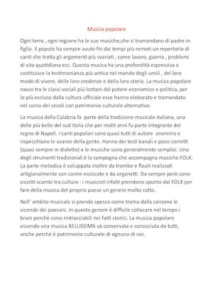 2)origini Della Musica Popolare