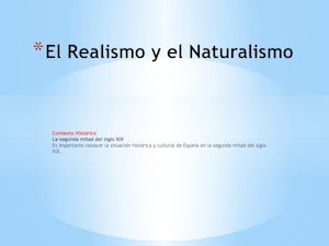 El Realismo Y El Naturalismo M