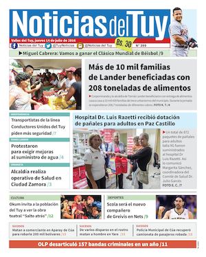 Noticias Del Tuy Edición Impresa 14 De Julio